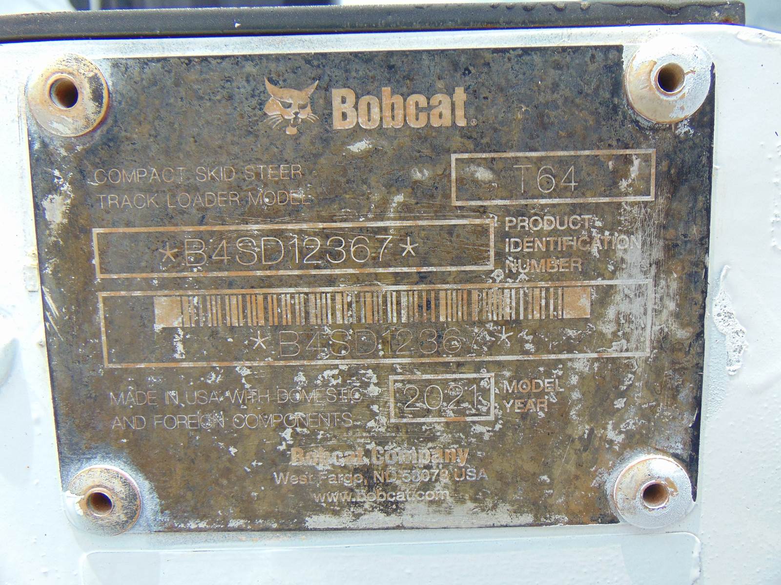 2021 BOBCAT T64 TURBO "COMFORT CAB" HEAT - A/C - POWER COUPLER - JOYSTICK CONTROLS - Image 23