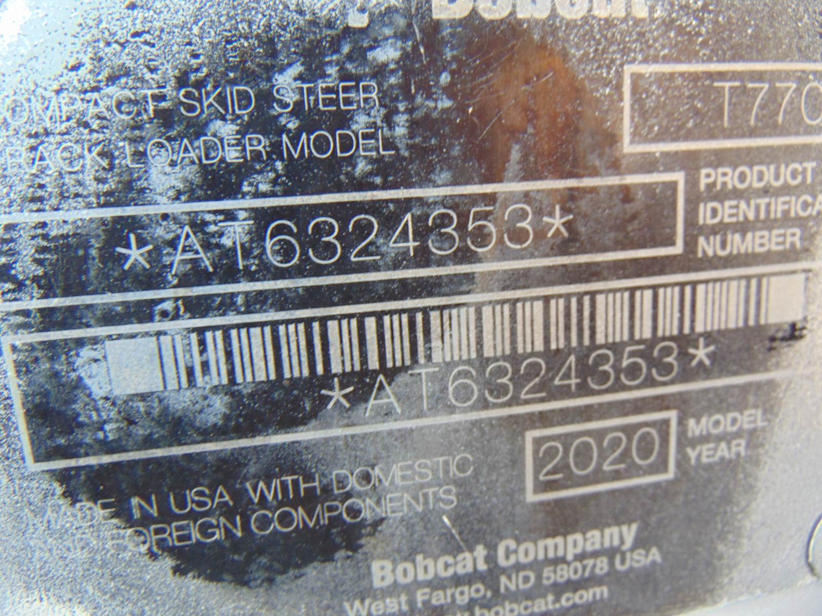 2020 BOBCAT T770 TURBO - JOYSTICK CONTROLS - HEAT AND A/C - STEREO - HEAVY COOLING PKG - ONLY 2,000 HOURS - Image 22