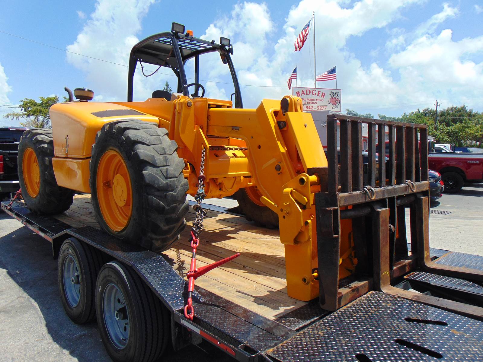 2001 JCB 530 TURBO "6,600 LB - 23 FT" ROTATING FORK CARRIAGE - PRE EMISSIONS - ONLY 1,785 HOURS - NO CDL REQUIRED - Image 3
