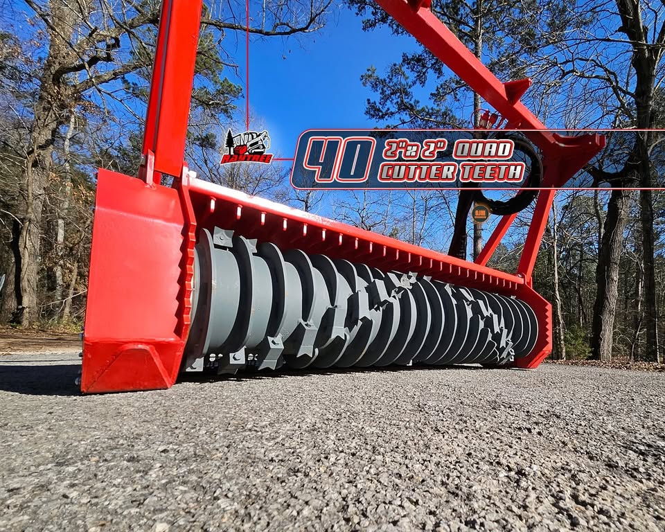 2026 NEW RAYTREE RMBD72 HIGH FLOW SKID STEER 72" FORESTRY MULCHER CUTTER FOR SALE - CARBIDE TEETH - SAVE BIG $$ save thousands from fecon - fae - etc - commercial severe duty - free delivery - Image 2