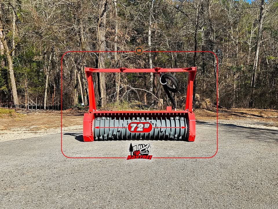 2026 NEW RAYTREE RMBD72 HIGH FLOW SKID STEER 72" FORESTRY MULCHER CUTTER FOR SALE - CARBIDE TEETH - SAVE BIG $$ save thousands from fecon - fae - etc - commercial severe duty - free delivery - Image 5