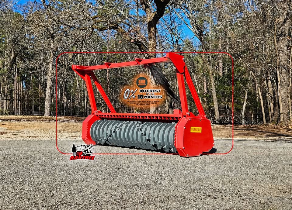 2026 NEW RAYTREE RMBD72 HIGH FLOW SKID STEER 72" FORESTRY MULCHER CUTTER FOR SALE - CARBIDE TEETH - SAVE BIG $$ save thousands from fecon - fae - etc - commercial severe duty - free delivery - Image 9